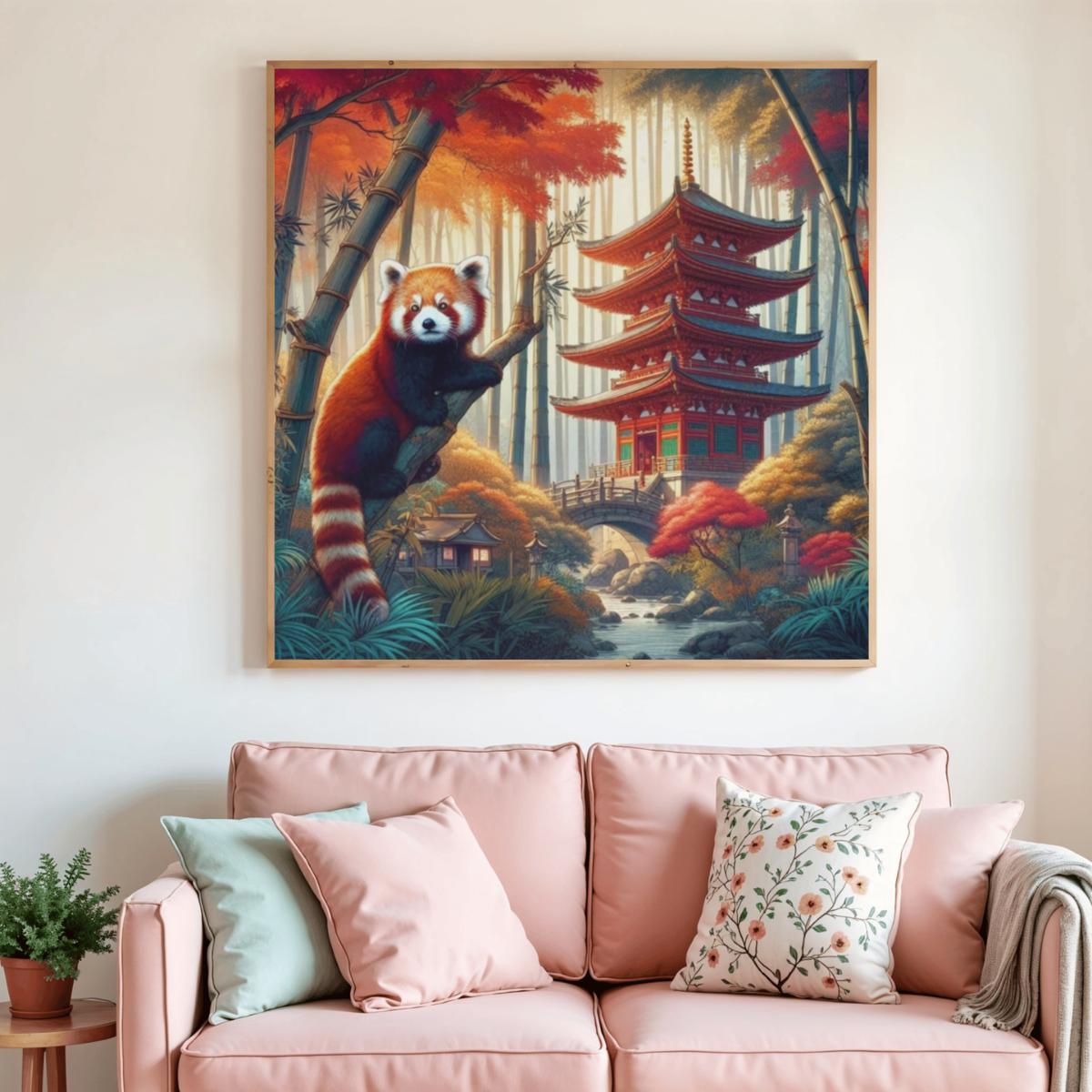 🐼🍁 Diamond Painting – Le Petit Panda Roux