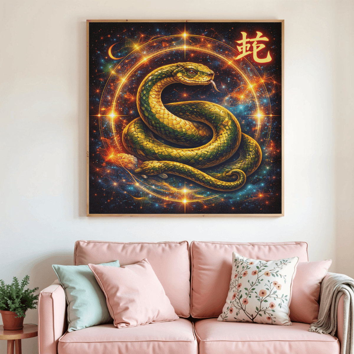 🐍✨ Diamond Painting – Signe Astrologique Chinois du Serpent