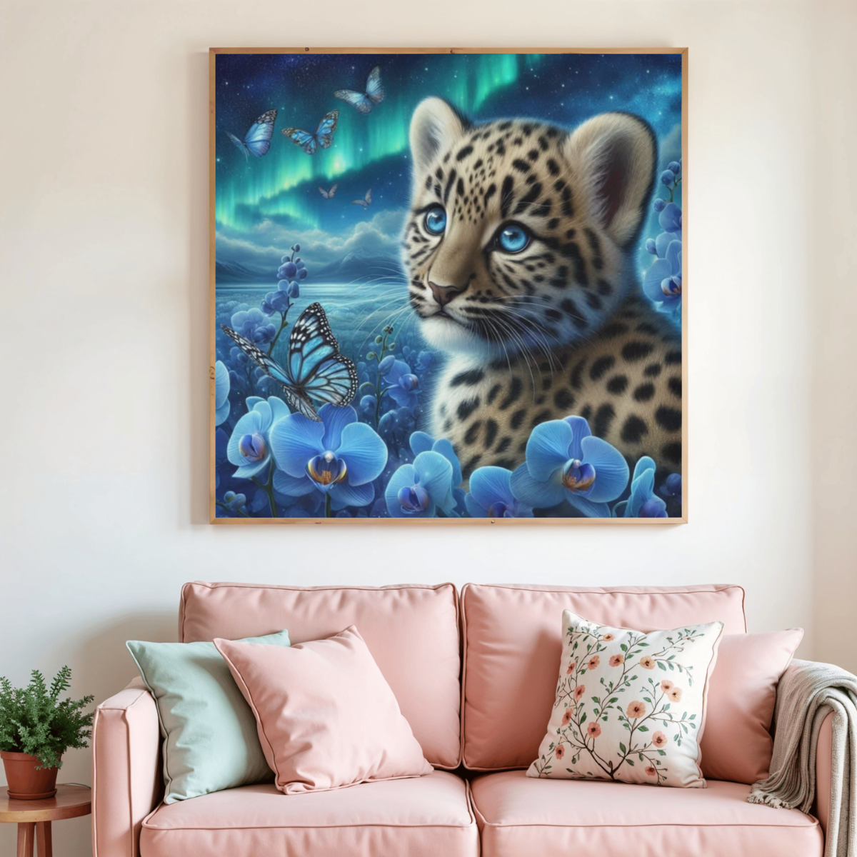 🐆💙 Diamond Painting – Regard Sauvage des Glaces