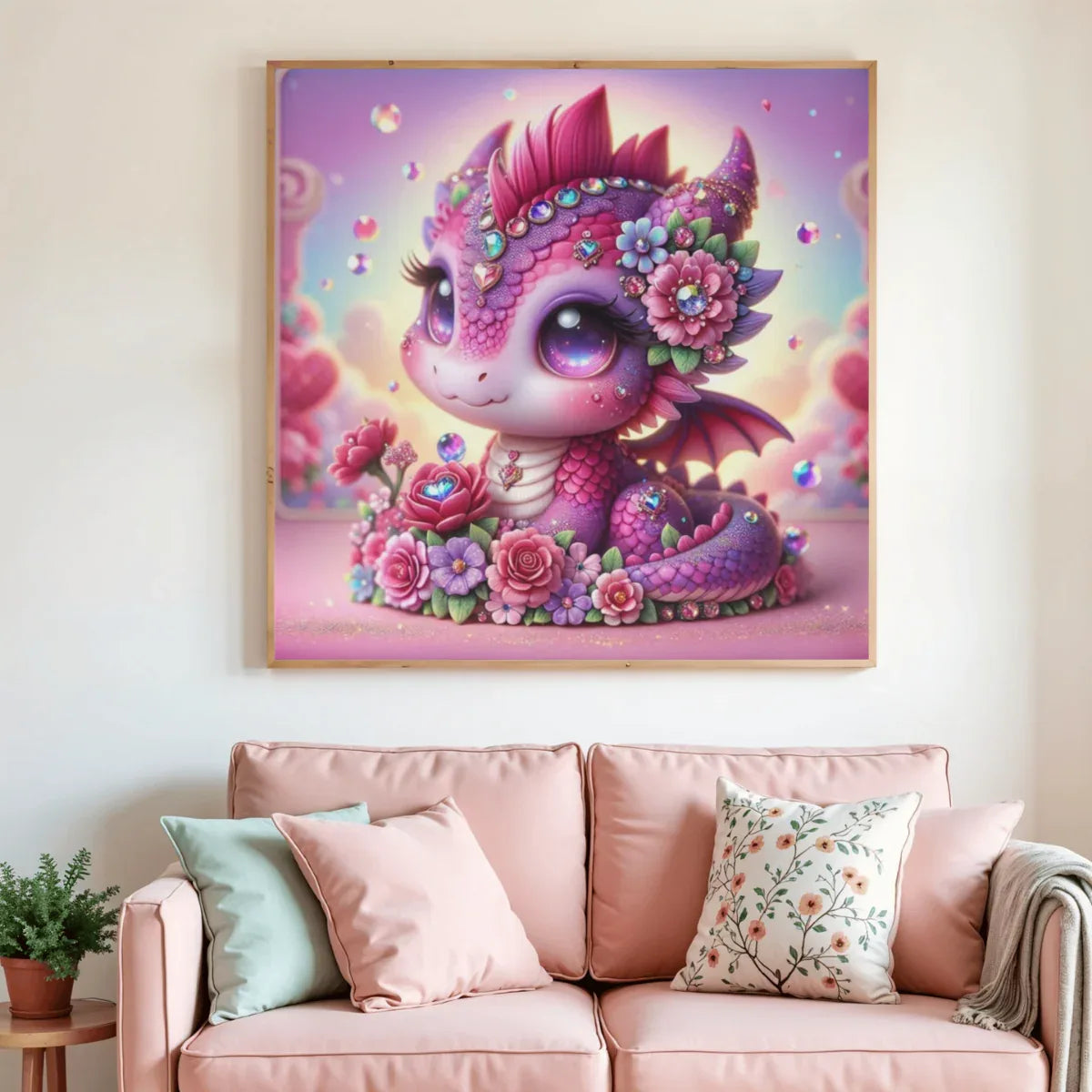 🐉💖 Diamond Painting – Le Dragon de Cristal