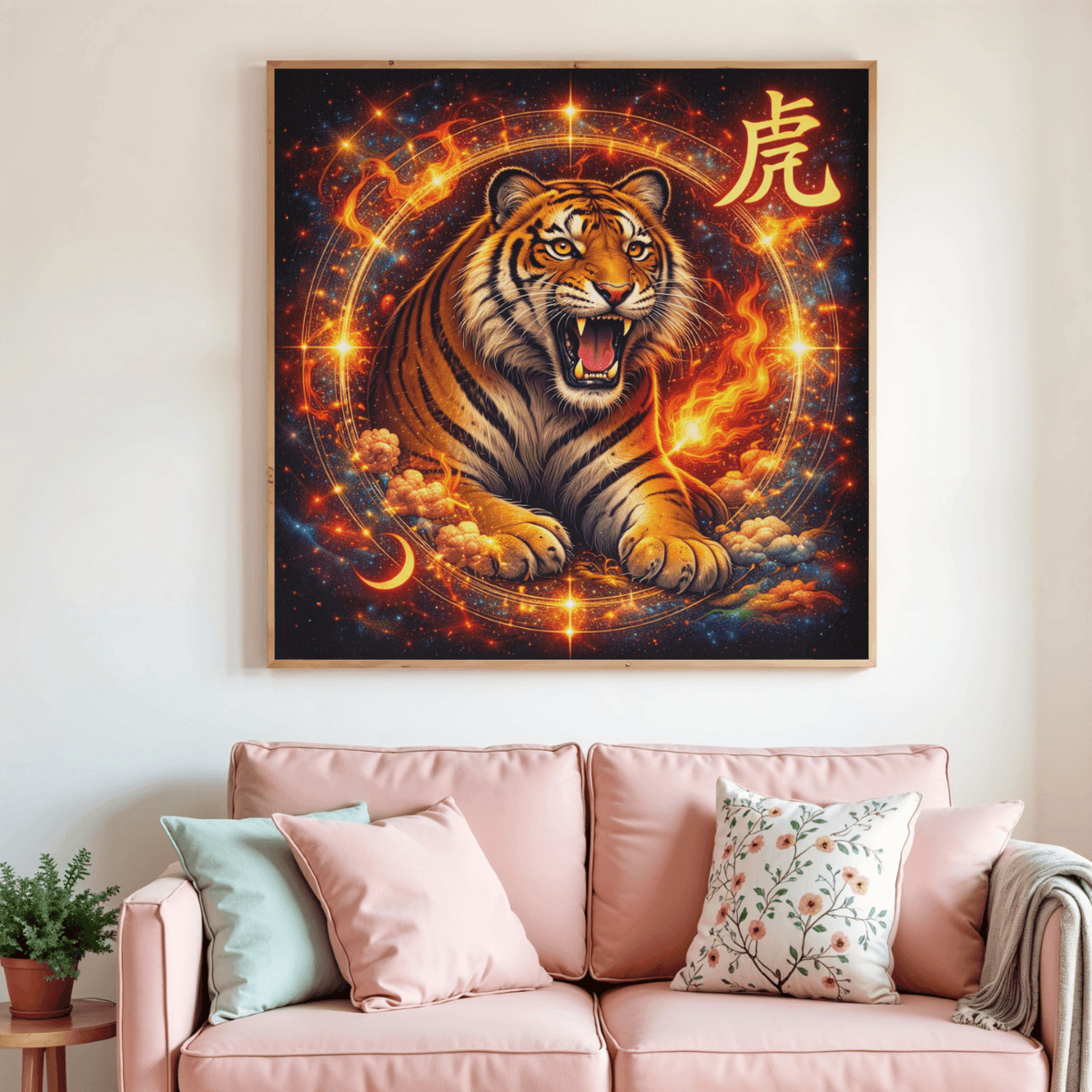 🐯✨ Diamond Painting – Signe Astrologique Chinois du Tigre