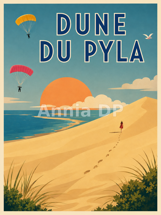 Peinture au numéro – Dune du Pyla, Évasion Atlantique