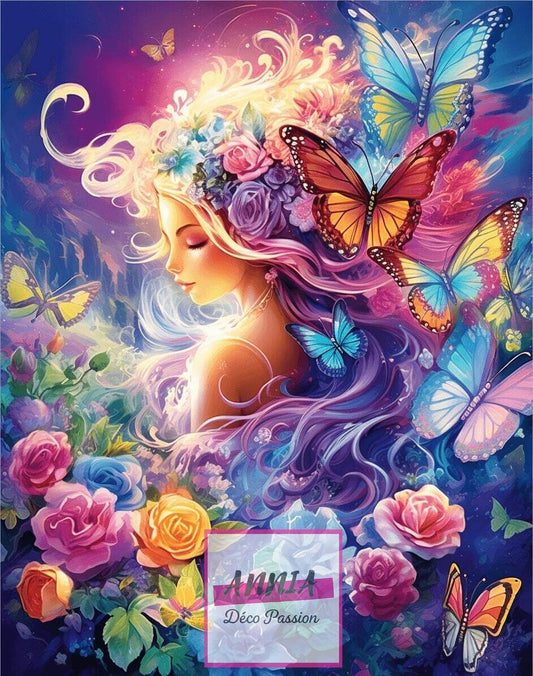 Femme fleuri Diamond Painting