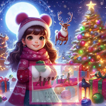 Fille de noël Diamond Painting - Anniadp