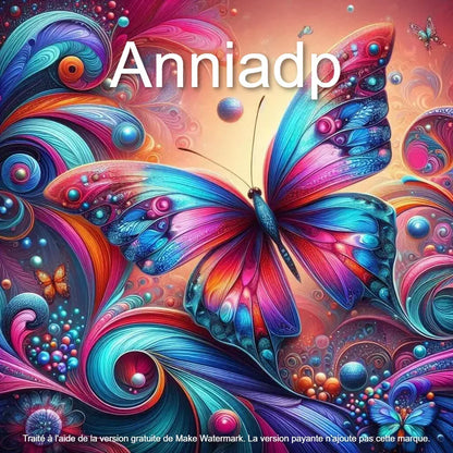 Papillon de lumière Diamond Painting - Anniadp