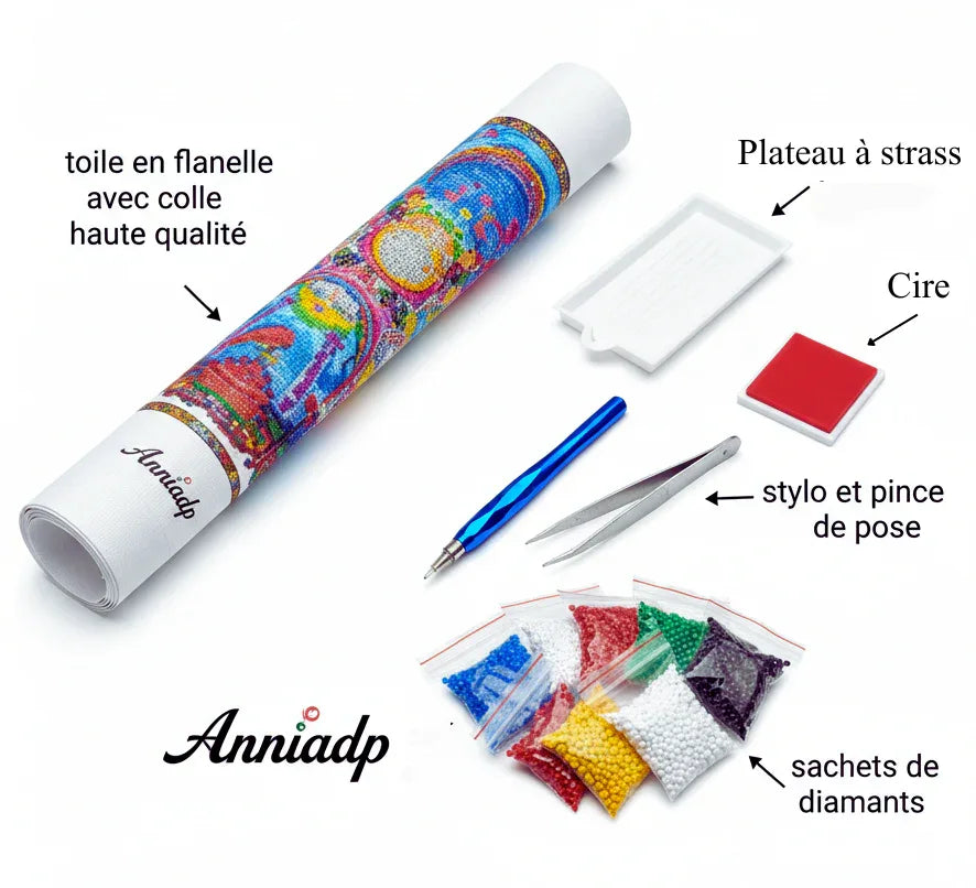 cobee Kit de bandeja de pintura de diamantes, 6 rejillas de accesorios de pintur cobee Kit de bandeja de pintura de diamantes, 6 rejillas de accesorios de pintur