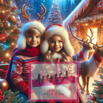 La famille de noël Diamond Painting - Anniadp
