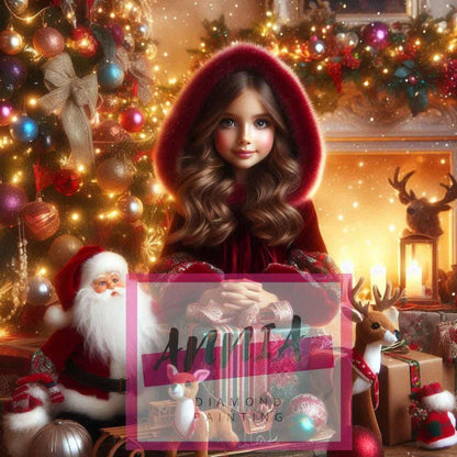 Le petit chaperon de noël Diamond Painting - Anniadp