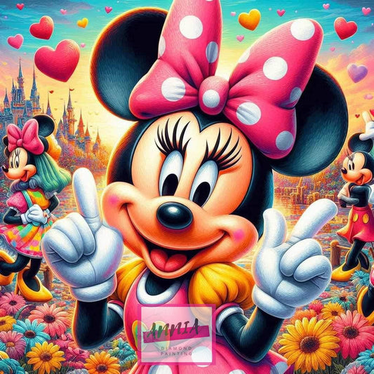 🎀✨ Diamond Painting – La Souris Féerique Rose