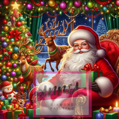 Petit papa noël Diamond Painting - Anniadp