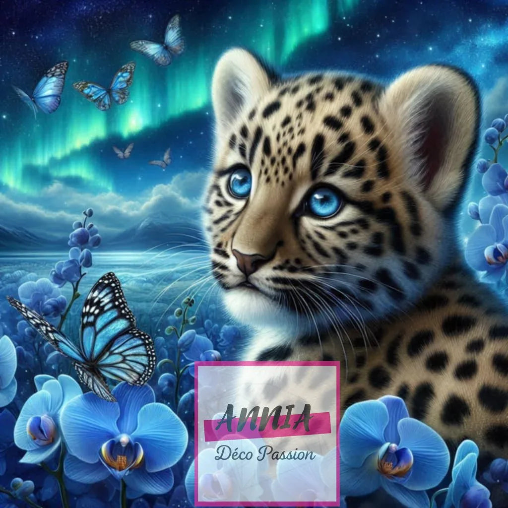 🐆💙 Diamond Painting – Regard Sauvage des Glaces - Anniadp