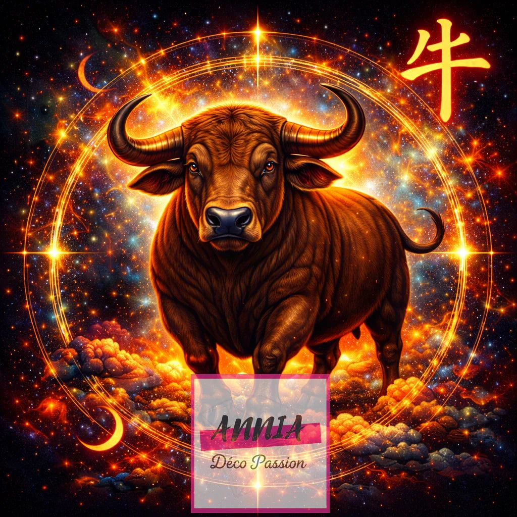 Diamond Painting – Signe Astrologique Chinois du Bœuf - Anniadp