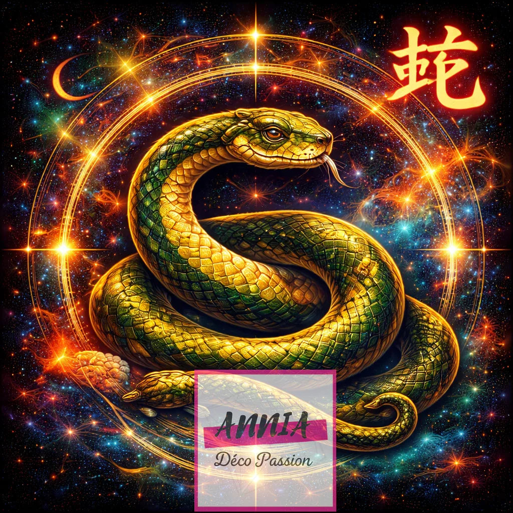 Diamond Painting – Signe Astrologique Chinois du Serpent - Anniadp