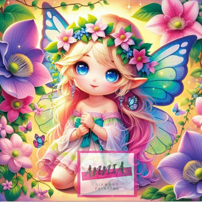 🌸🧚‍♀️ Diamond Painting – La Petite Fée des Fleurs - Anniadp