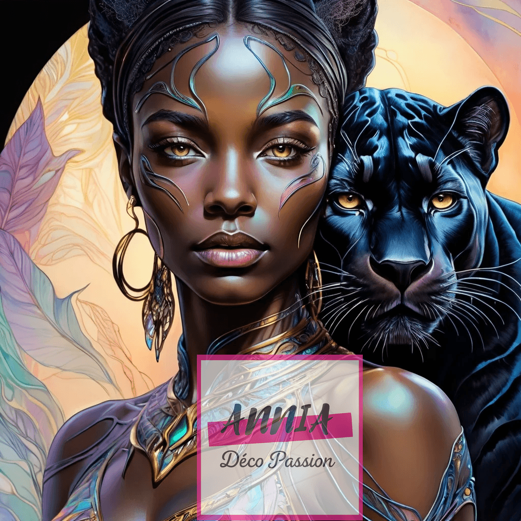 🐆👑 Diamond Painting – Black Beauty, Reine & Panthère Mystique