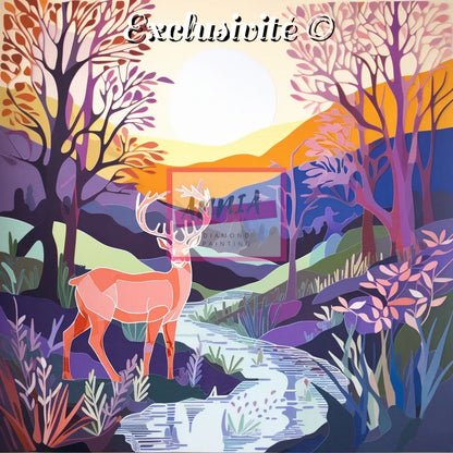 Cerf dans les bois par Artistic Journey - Anniadp