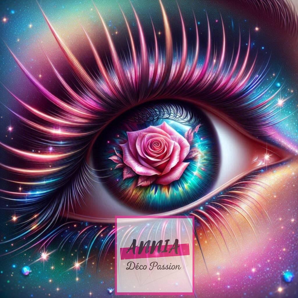 🌸👁️ Diamond Painting – L’Œil des Étoiles - Anniadp