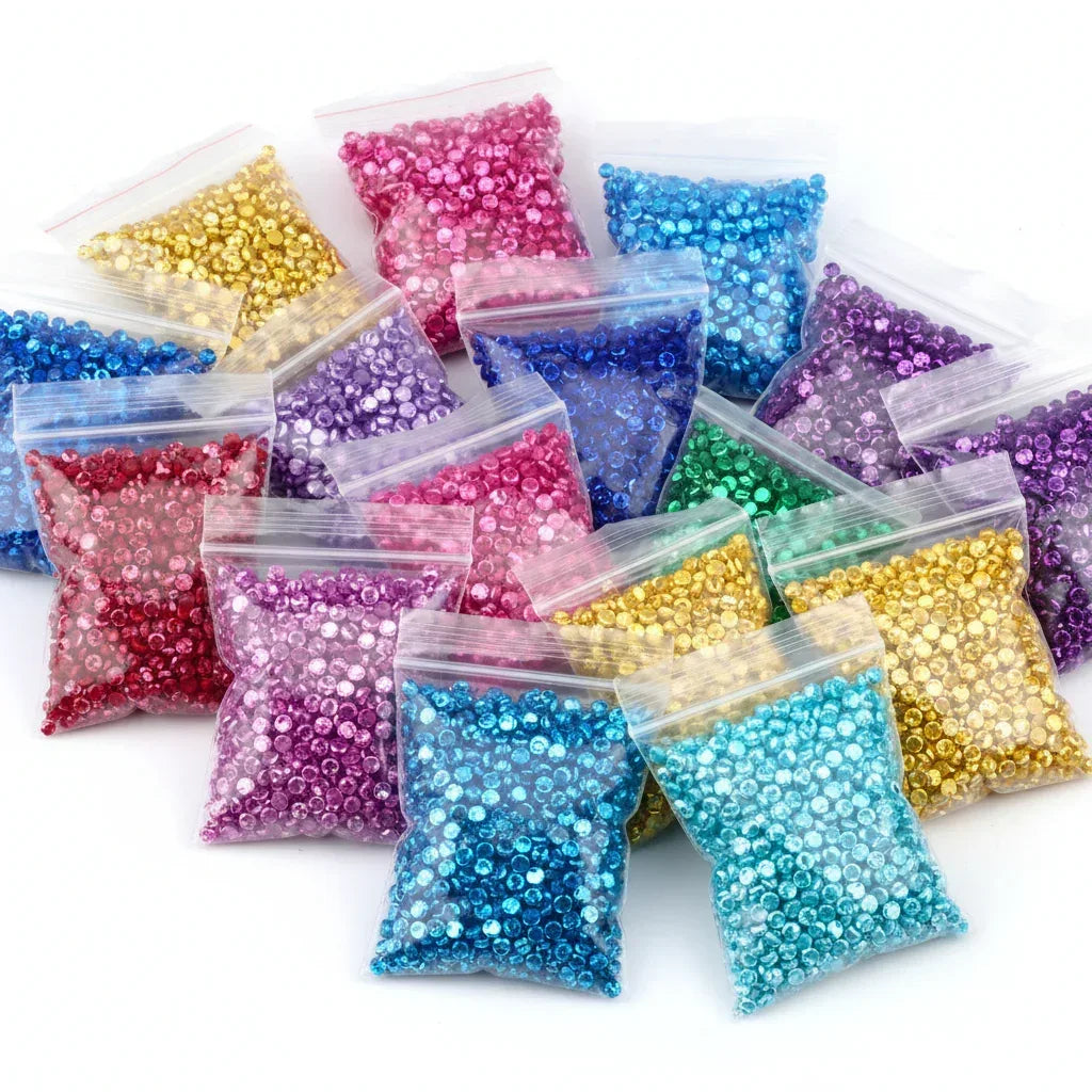 Sachet de Diamants carrés en résine 3500 Pièces - Recharge Diamond Painting - Anniadp