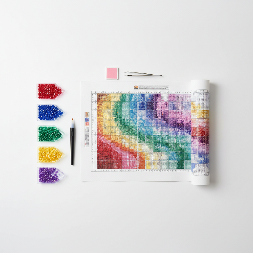 Étape 1 Diamond Painting - Nouvelle version